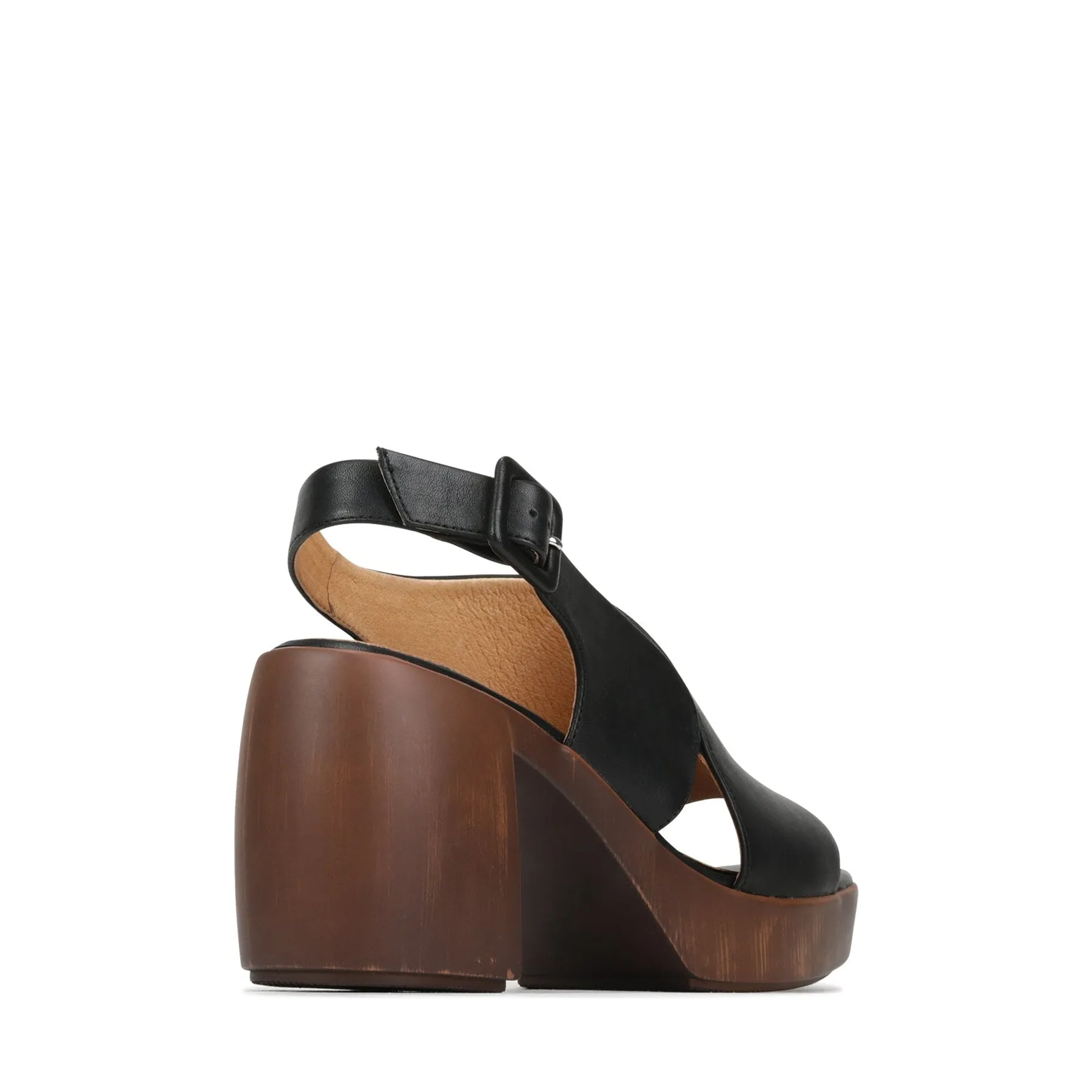 SPICER  LEATHER BLOCK HEEL SANDALS