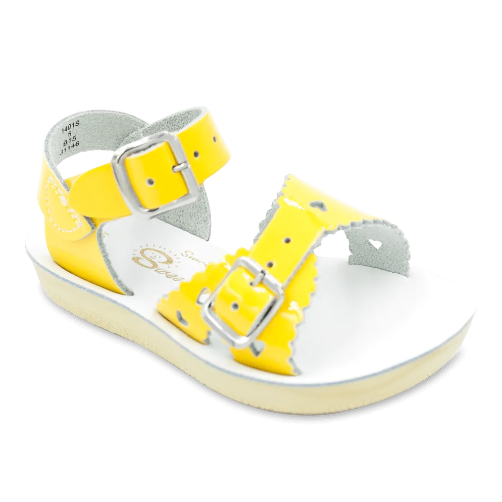 Sun San Toddler's Sweetheart Sandal - Shiny Yellow 1401S