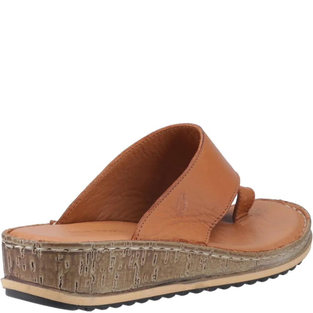 Tan Elissa Toepost Sandals