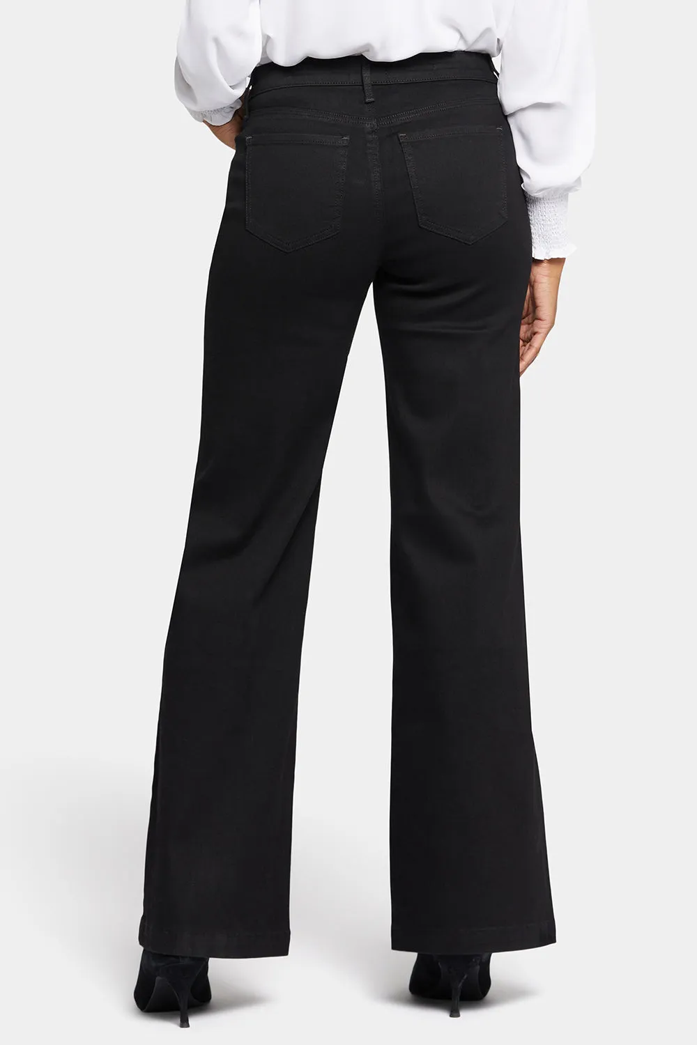 Teresa Wide Leg Jeans - Black Rinse