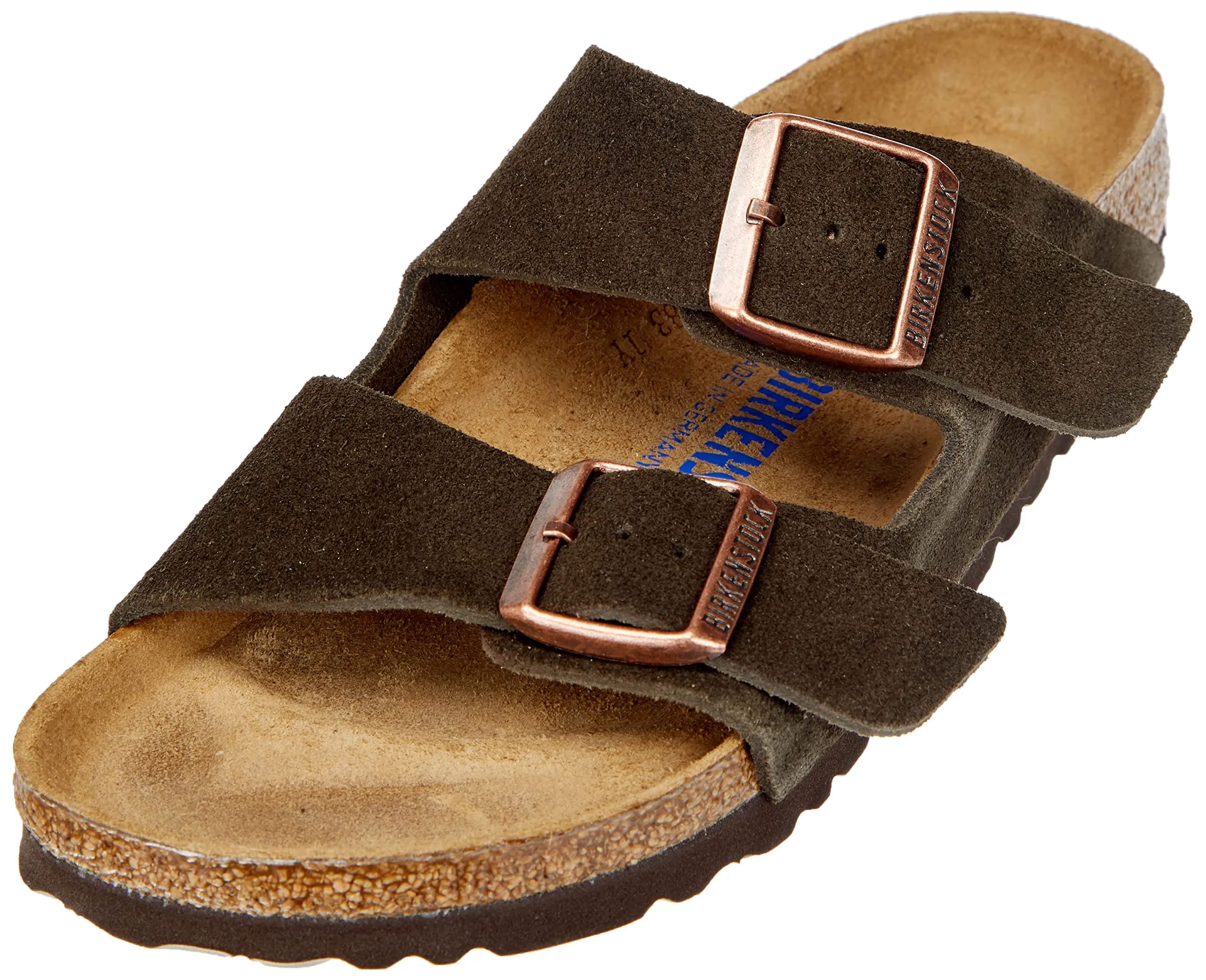 Unisex Shoes Birkenstock ARIZONA Slide Sandals 0951313 MOCHA SUEDE