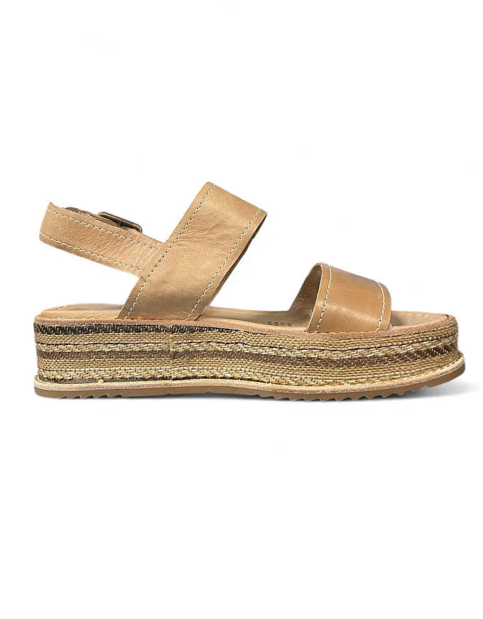 Vijay Sandals Nude Leather