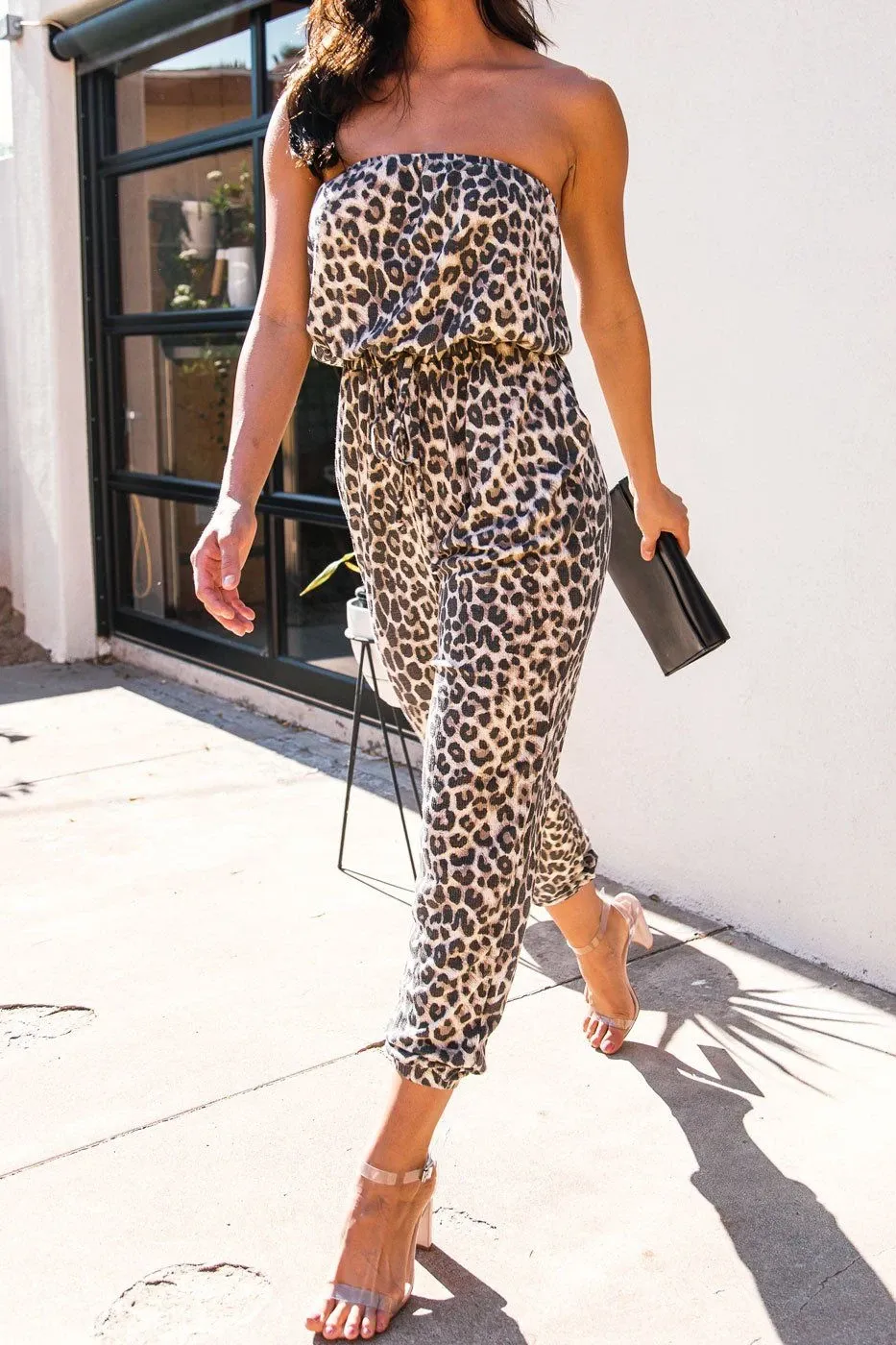 WILD THING LEOPARD PRINT JUMPSUIT