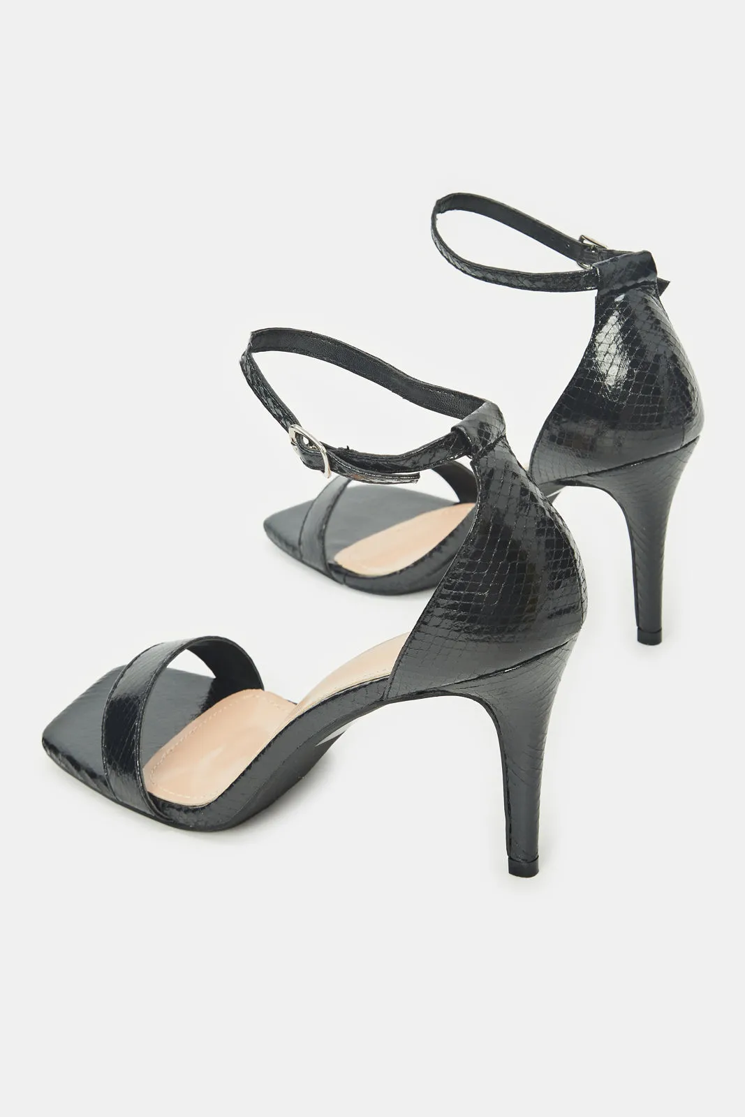 Women Black Strappy Sandal