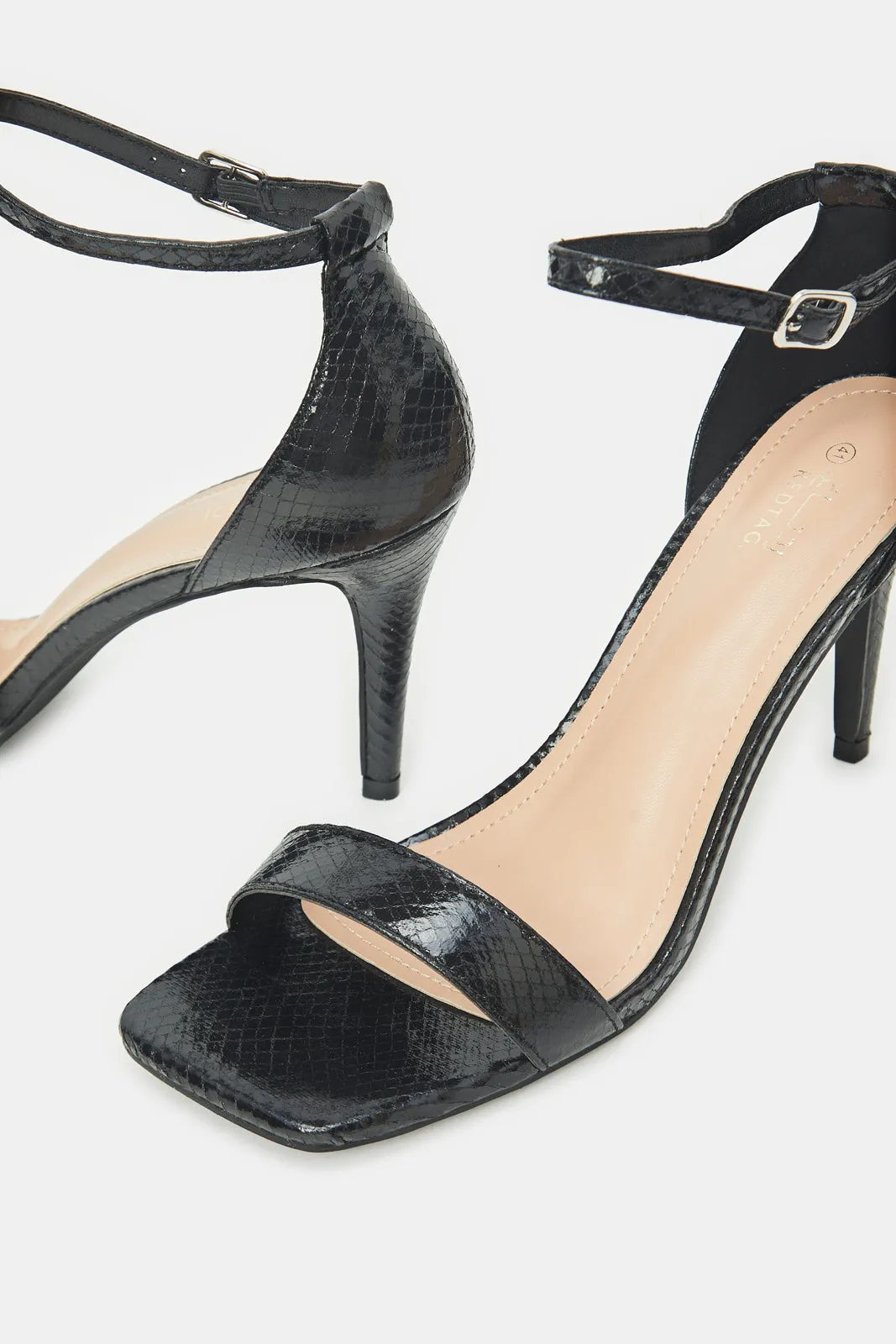 Women Black Strappy Sandal