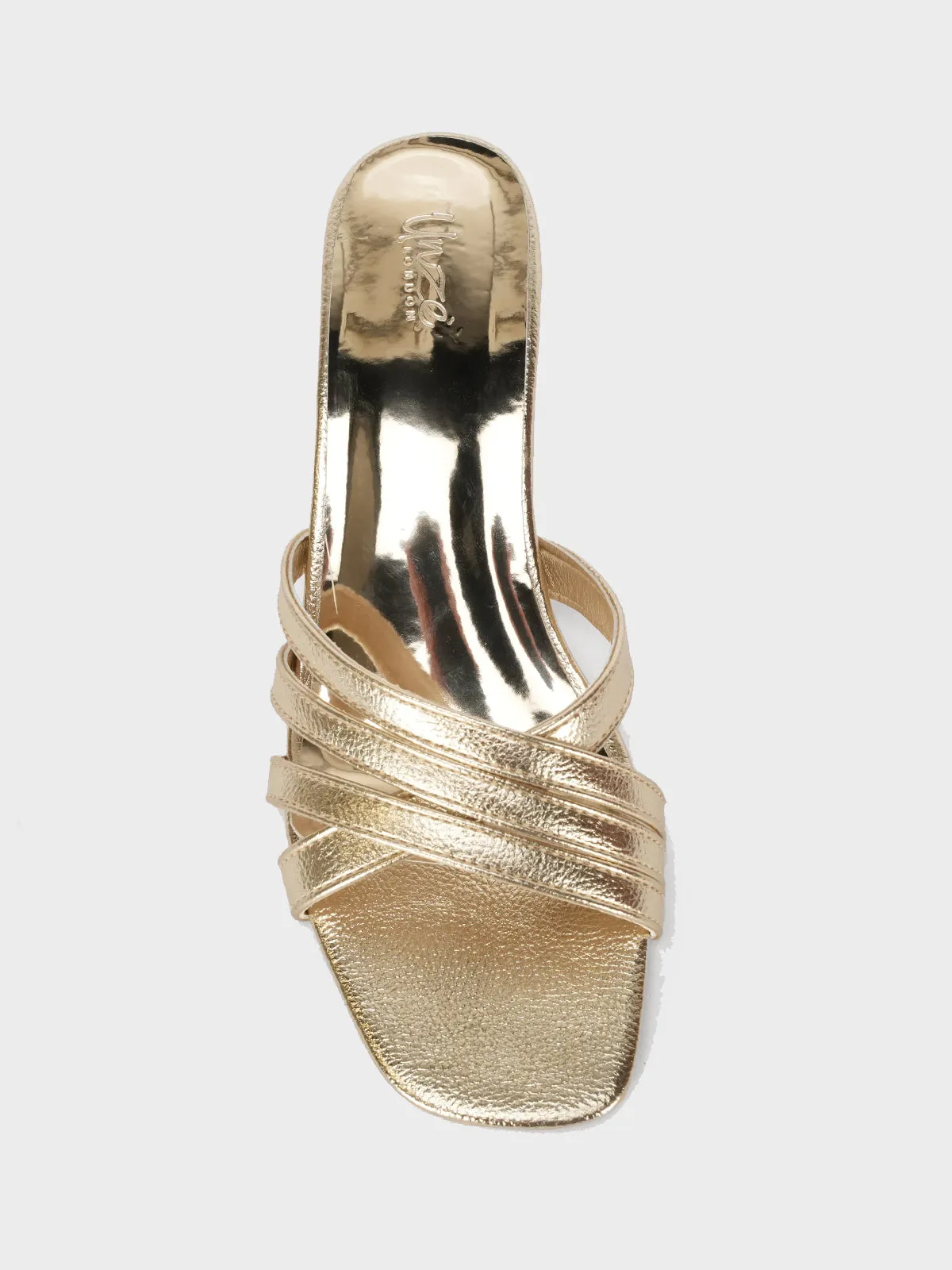 Women "SUMUS" Shiny Slip On Sandals