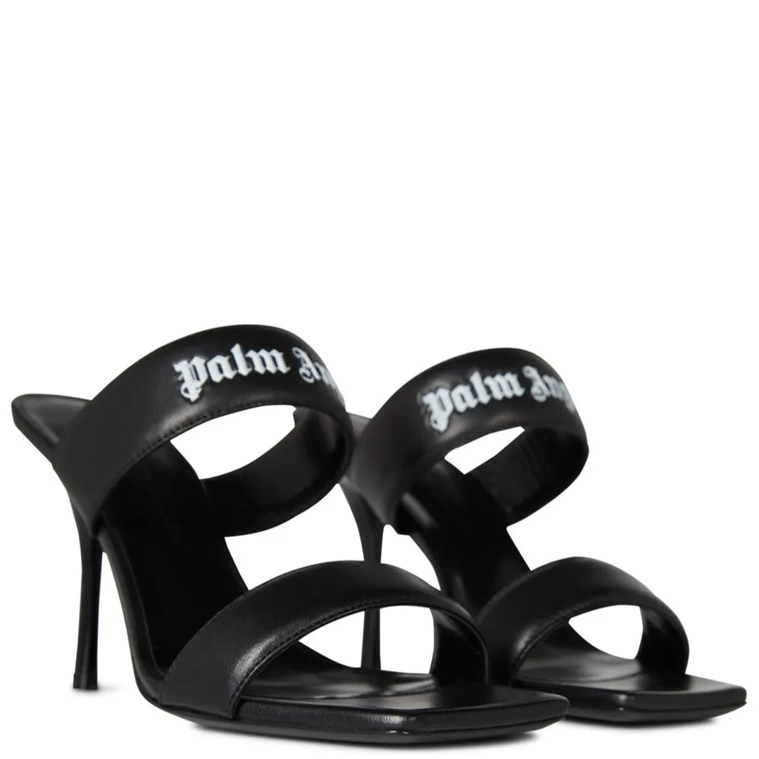 Womens Palm Angels Logo Band Mules