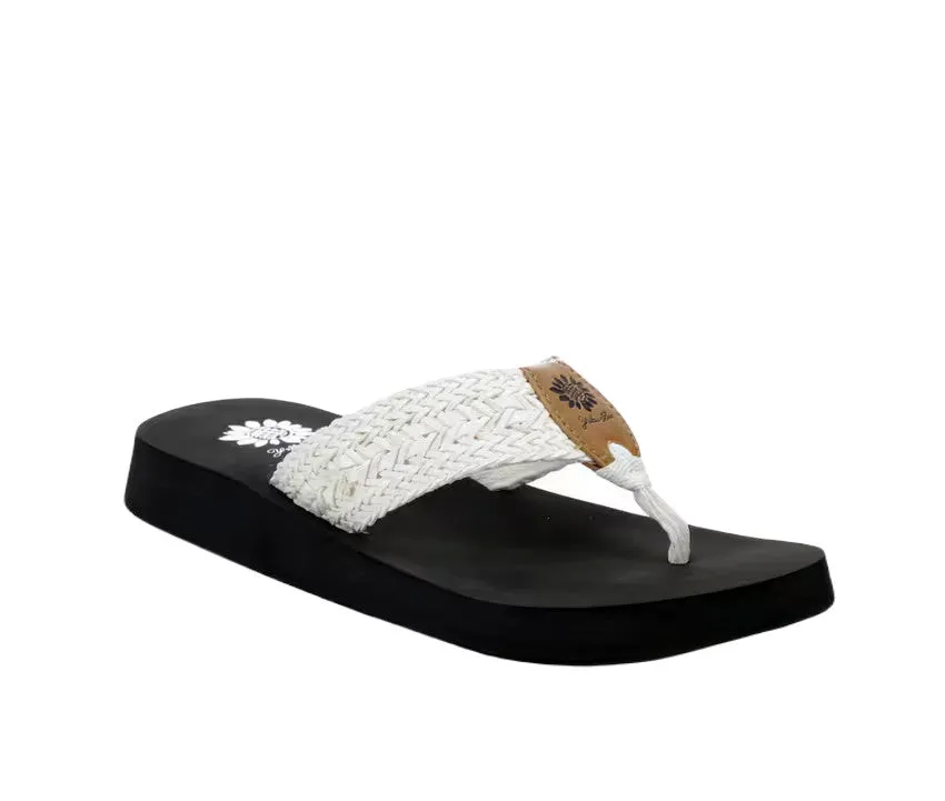 Yellow Box Women's Falia Flip Flop - White 54619